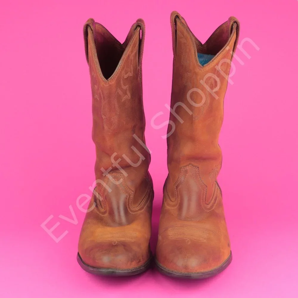 Ariat Stampede Heritage Leather Western Boots in Brown Size 9.5 D - Picture 2 of 12